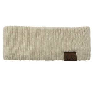 Beige/Cream Knitted Acrylic Headband NWOT
